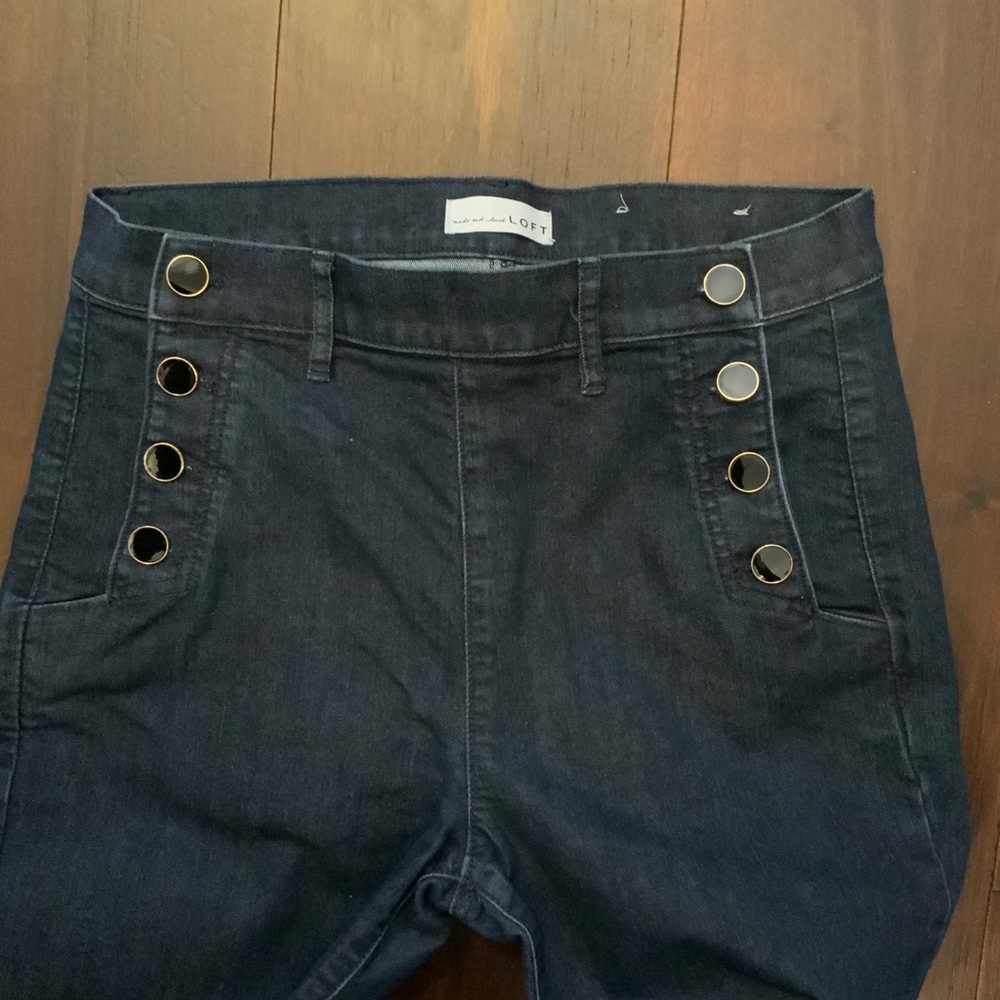 Loft modern skinny sailor jeans